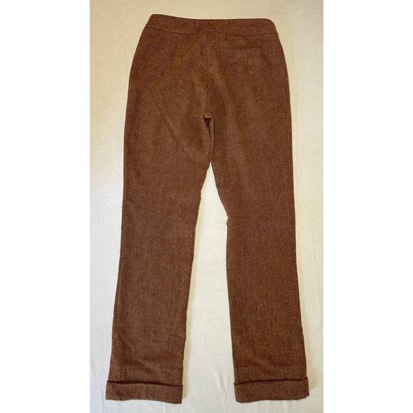 ZARA Basics Fall / Winter Wool Blend Brown Pants Size 4 - Picture 4 of 5